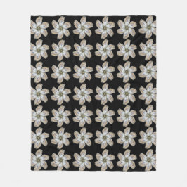 Oyster Fleece Blanket - ontwerp zwart