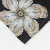 Oyster Fleece Blanket - ontwerp zwart (Hoek)
