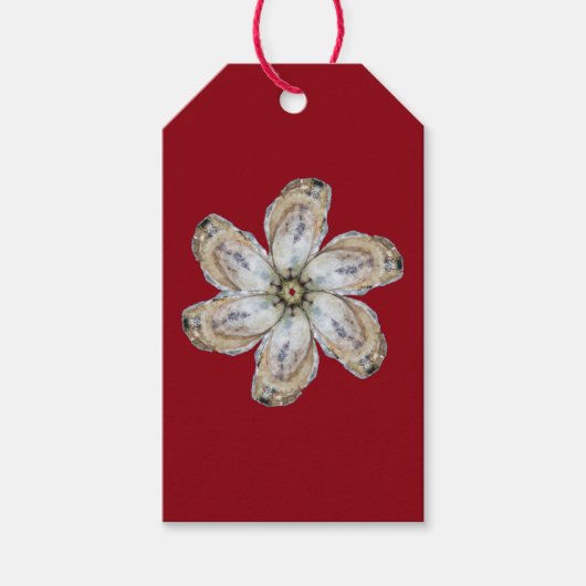Oyster Flower Gift Label - Design A Cadeaulabel (Voorkant)
