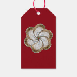 Oyster Flower Gift Label - Design C Cadeaulabel