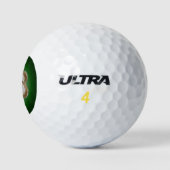 Oyster Flower Golf Ball - Design C Green Golfballen (Logo)