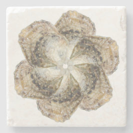 Oyster Flower Marble Onderzetter - Design B
