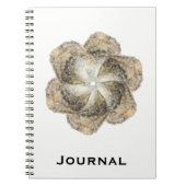 Oyster Flower notebook - Design B White Notitieboek (Voorkant)