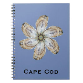 Oyster Flower notebook - Ontwerp een blauw Notitieboek