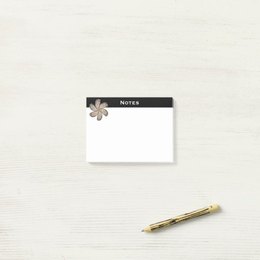 Oyster Flower Post-it Notes - Design D (Op bureau)