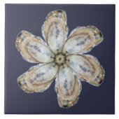 Oyster Flower Tile - Ontwerp A Tegeltje (Voorkant)