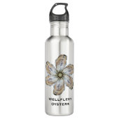 Oyster Flower Water Fles - Design A (Voorkant)