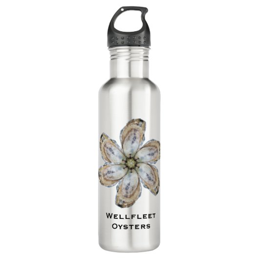 Oyster Flower Water Fles - Design A (Voorkant)
