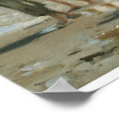 Oyster Gatherers at Cancale, John Singer Sargent Poster (Hoek)