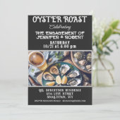 Oyster gebraden koppels douche uitnodiging (Staand voorkant)