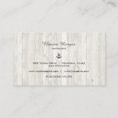 Oyster Gebraden zeevruchten Nautische Voedsel Serv Visitekaartje (Achterkant)