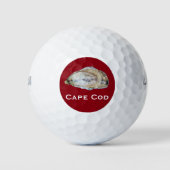 Oyster Golf Ball - Ontwerp een rode Golfballen (Voorkant)
