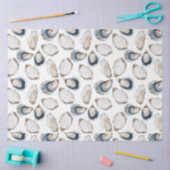 Oyster Half Shell Kustweefsel Papier (Craft)