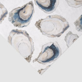 Oyster Half Shell Kustweefsel Papier (Detail)