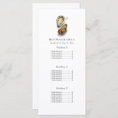 Oyster | Kaart van het menu Resturant Seafood (Voorkant / Achterkant)