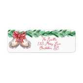 Oyster Kerstmis retour adres label (Voorkant)