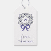 Oyster krans aangepaste geschenk Labels Cadeaulabel (Voorkant)