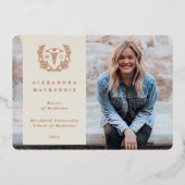 Oyster MD Caduceus Afstuderen Foto aankondiging (Voorkant)