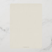 Oyster MD Caduceus+Laurel Wreated Afstuderen Folie Uitnodiging (Achterkant)