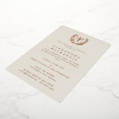 Oyster MD Caduceus+Laurel Wreated Afstuderen Folie Uitnodiging (Gedraaid)