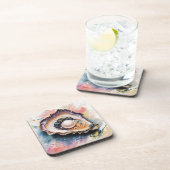 Oyster met Pearl Fine Art Bier Onderzetter (Rechterzijde)