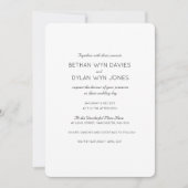 Oyster/Mink 'Tree' Huwelijksuitnodiging Kaart (Voorkant)