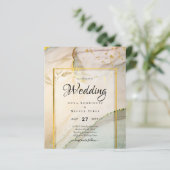 Oyster Parel Goud TROUW Alcohol Inkt Abstract (Staand voorkant)