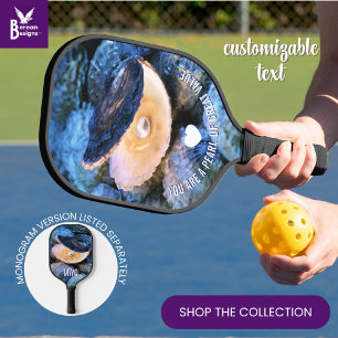 OYSTER Parel van Grote Waarde Aangepast Christelij Pickleball Paddle
