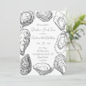 Oyster Party-uitnodiging Kaart (Staand voorkant)