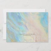 Oyster Pearl Birthday Party | Dubbele oesters Kaart (Achterkant)