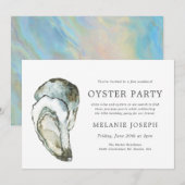 Oyster Pearl Birthday Party | Dubbele oesters Kaart (Voorkant / Achterkant)
