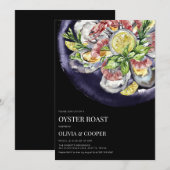 Oyster & Pearl Coastal Party Kaart (Voorkant / Achterkant)