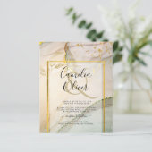 Oyster Pearl Gold WEDDING Alcohol Inkt Abstract (Staand voorkant)