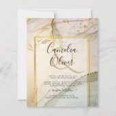 Oyster Pearl Gold WEDDING Alcohol Inkt Abstract (Voorkant)