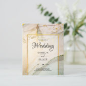 Oyster Pearl Gold WEDDING Alcohol Inkt Abstract (Staand voorkant)