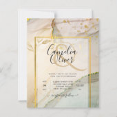 Oyster Pearl Gold WEDDING Alcohol Inkt Abstract (Voorkant)