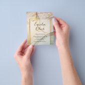Oyster Pearl Gold WEDDING Alcohol Inkt Abstract Flyer (Hand)
