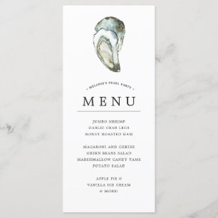 Oyster Pearl Party Dual Oysters Opal Thema Menu
