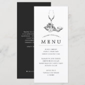 Oyster Pearl Party | Grijze thema Menu (Voorkant / Achterkant)