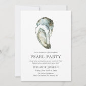 Oyster Pearl Party | Optische stijl Kaart (Voorkant)