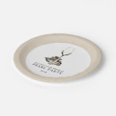 Oyster Pearl Party Tan | wit Papieren Bordje (Gekanteld)