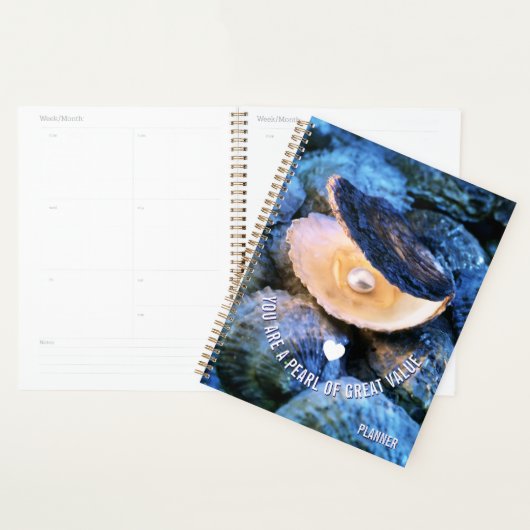 Oyster Pearl van grote waarde op maat Christelijk Planner (Display)