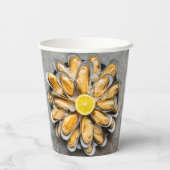 Oyster Platter Papieren Bekers (Achterkant)