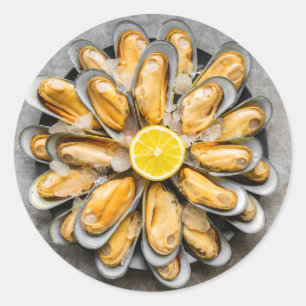 Oyster Platter Ronde Sticker