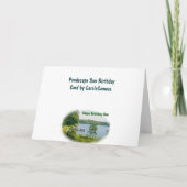 Oyster Pond Scene Son Verjaardag Kaart (Achterkant)