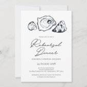 Oyster Rehearsal Dinner Invitation Kaart (Voorkant)