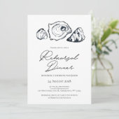 Oyster Rehearsal Dinner Invitation Kaart (Staand voorkant)