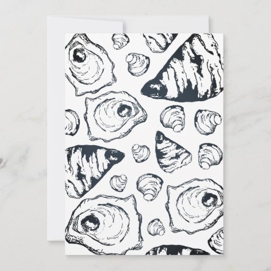 Oyster Rehearsal Dinner Invitation Kaart (Achterkant)