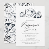 Oyster Rehearsal Dinner Invitation Kaart (Voorkant / Achterkant)