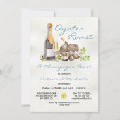 Oyster Roast Bake Party Invitation Kaart (Voorkant)